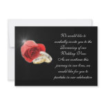 Red Love Rose Formal Wedding Collection Invitation
