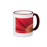 Red Macro Gerbera Daisy Flower Mugs