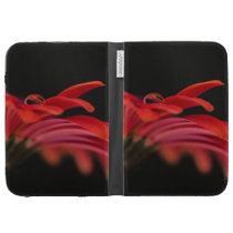 Red Macro Gerbera Flower Cases For The Kindle
