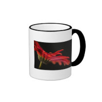 Red Macro Gerbera Flower Coffee Mug