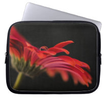 Red Macro Gerbera Flower Laptop Sleeves