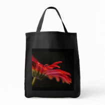 Red Macro Gerbera Flower Tote Bag