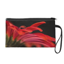 Red Macro Gerbera Flower Wristlets