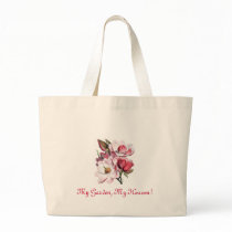 Red Magnolia Flower Bag