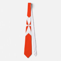 Red Maltese Necktie by DominusNeckties Red Maltese Necktie