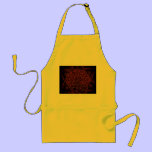Red Mandala on yellow apron aprons