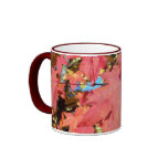 Red Maple Autumn Leaves mugs