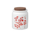 Red Maple Candy Jars