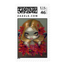 "Red Maple Fairy" Stamp