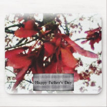 Red Maple Keys Botanical Fathers Day mousepads