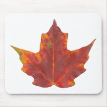 Red Maple Leaf Mouse Pads