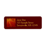 Red Maple Leaf Return Address Label