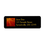 Red Maple Leaf Return Address Label