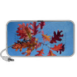 Red maple leaves against blue sky portable speakers