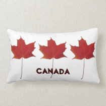 red maple leaves Canada pillows