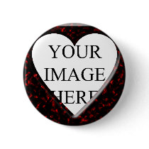 Red Marble Square Frame with Heart Button