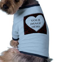Red Marble Square Frame with Heart pet clothing by ultraflames Red Marble Square Frame with Heart pet clothing