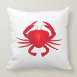 Red Maryland Crab Crabs Beach Summer Ocean Pillow