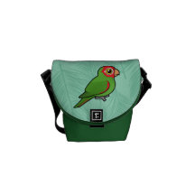 Red-masked Parakeet Courier Bag