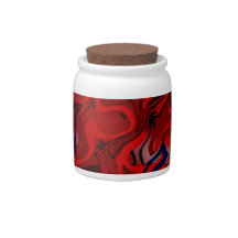 Red Maze Candy Jar