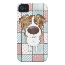 Red Merle Aussie Quilt Case-Mate iPhone 4 Cases