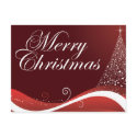 Red Merry Christmas postcards by Kixodesigns Red Merry Christmas postcards