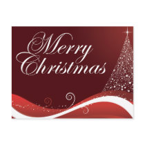 Red Merry Christmas postcards by Kixodesigns Red Merry Christmas postcards