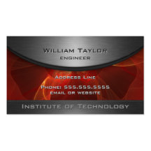 Red Metallic Elegance with QR code Business Card Templates