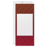 Red Metallic Frame Rack Card Design