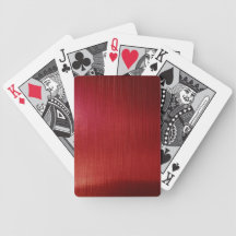 Red Metalline Sheen Bicycle Playing Cards