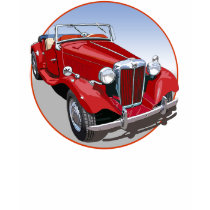 Red MG TD T Shirt
