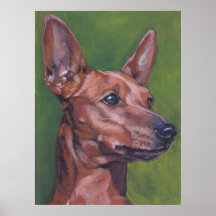 Red Miniature Pinscher Fine Art Portrait Print