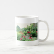 Red Mixed Cottage Garden - Peony, Pyrethrum, Alliu Mug