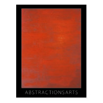 Red Modern Art Postcard postcards