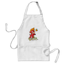 Red Moehog and Buzz aprons