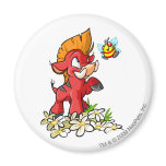 Red Moehog and Buzz Refrigerator Magnets
