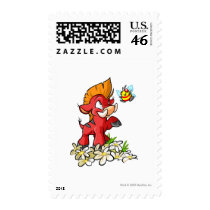 Red Moehog and Buzz postage