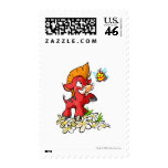 Red Moehog and Buzz Stamp
