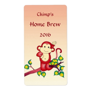 Red Monkey Beer Labels