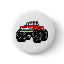 RED MONSTER TRUCK BUTTON