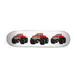 RED MONSTER TRUCK SKATEBOARD DECK