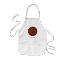 Red Moon Kid's Apron by Hafapea Red Moon Kid's Apron