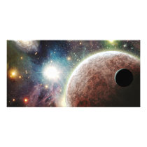 Red Moon Picture Card
