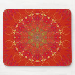Red Moon Sun Mandala Mousepad