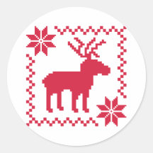 Red moose sticker