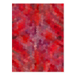 Red Mosaic Tiles Post Card