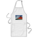 Red Mount Fuji aprons