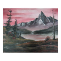 Red Mountain Lake Print/Poster