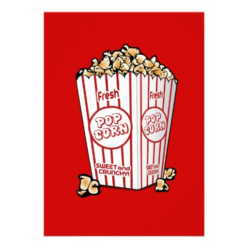 Red Movie Ticket Party Invitation