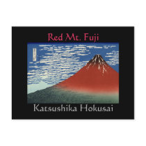 RED MT. FUJI postcards by TravisTeel RED MT. FUJI postcards